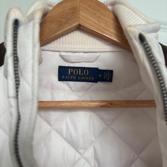 White and brown Ralph Lauren Women’s Quilted vest / gilet / body warmer - Picture 3 of 7